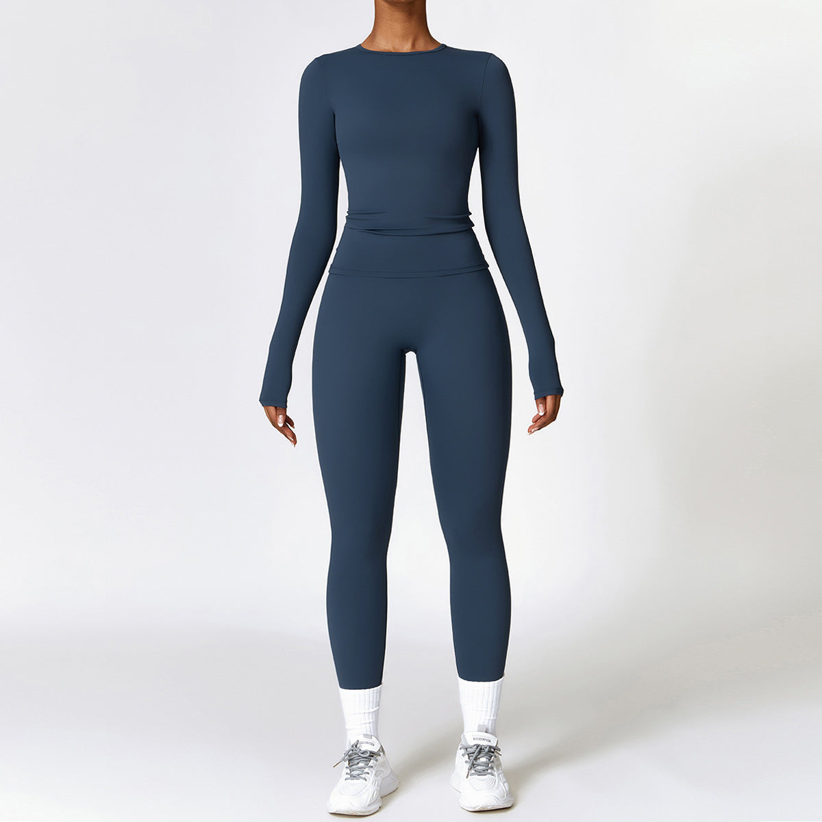 Tight-fitting Brushed Quick-drying Fitness Long Sleeve Tracksuits