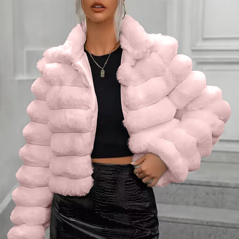 Women Imitation Fur Short Coat