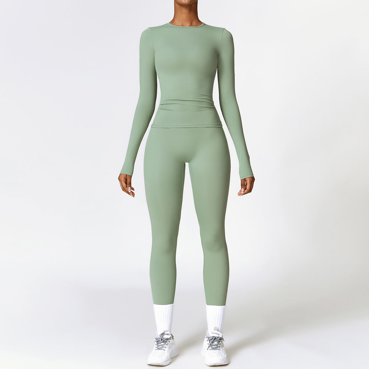 Tight-fitting Brushed Quick-drying Fitness Long Sleeve Tracksuits