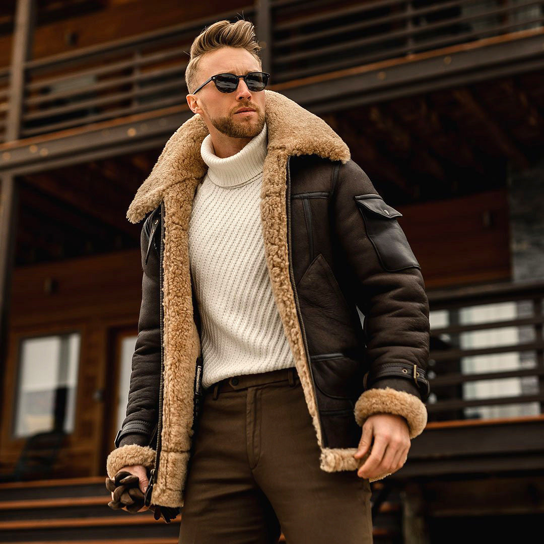 Winter Men Fleece Warm Jacket