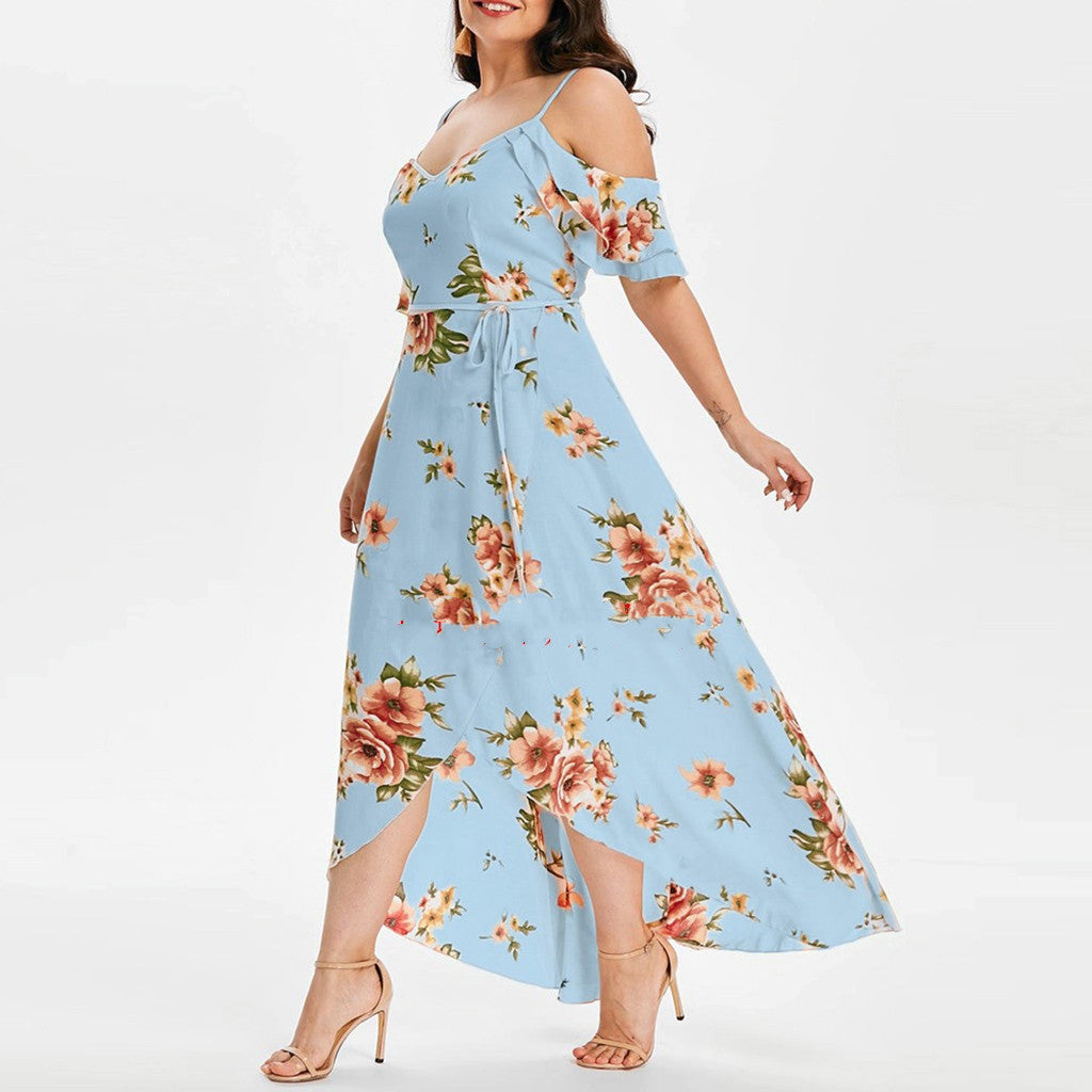 Summer Plus Size Loose Beach Long Dress Skirt