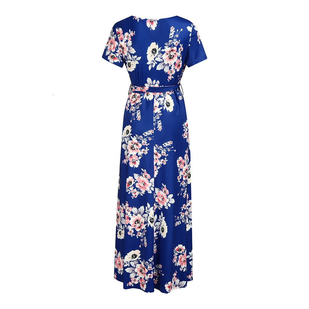 Maternity Floral Printed Long Dress