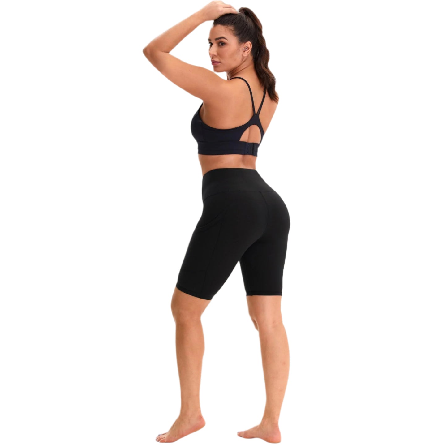 High Waist 8'' Summer Tummy Control Spandex Workout Shorts