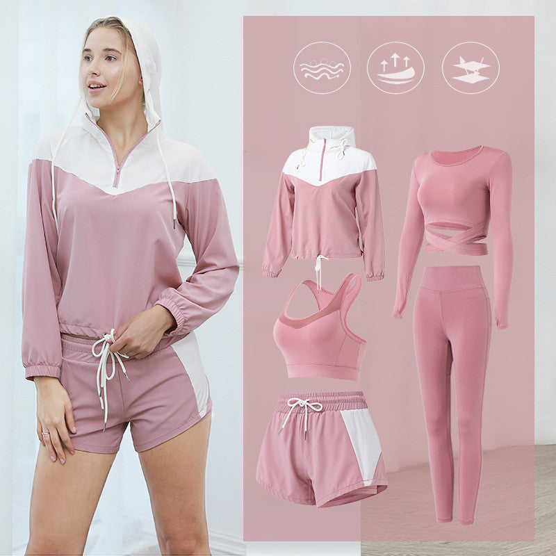 5 Pieces Yoga Suit Women