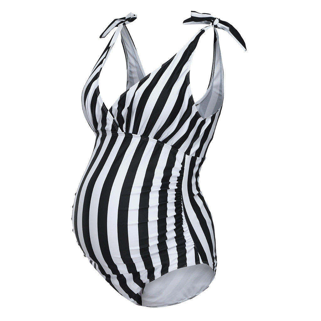 Printed maternity swimsuit