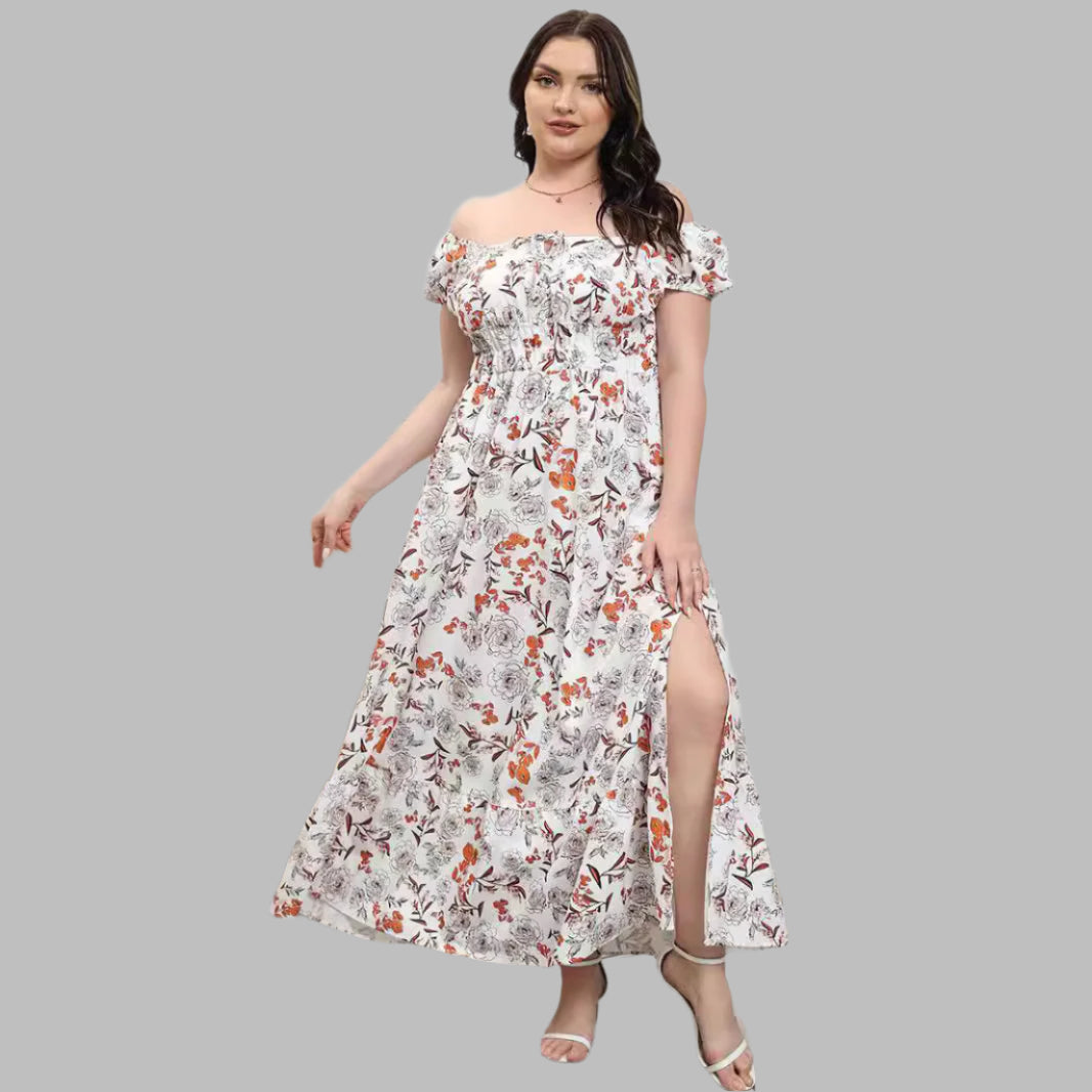New Plus Size Floral Dress