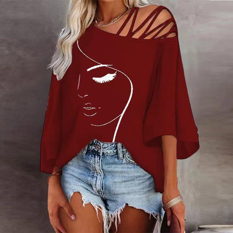 Fashion Stitching Loose Casual Top For Women