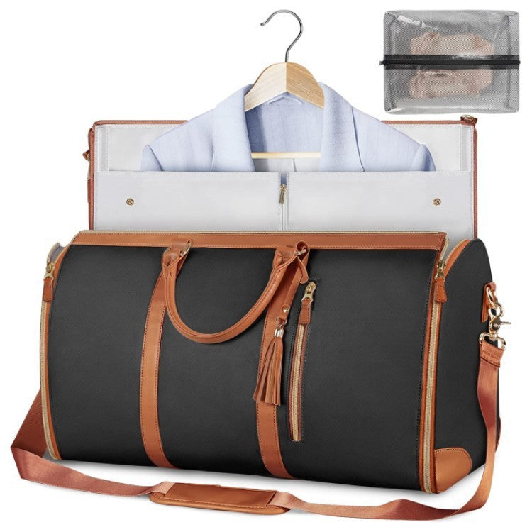 Large Capacity Travel Duffle Bag Women's Handbag Folding Suit Bag
