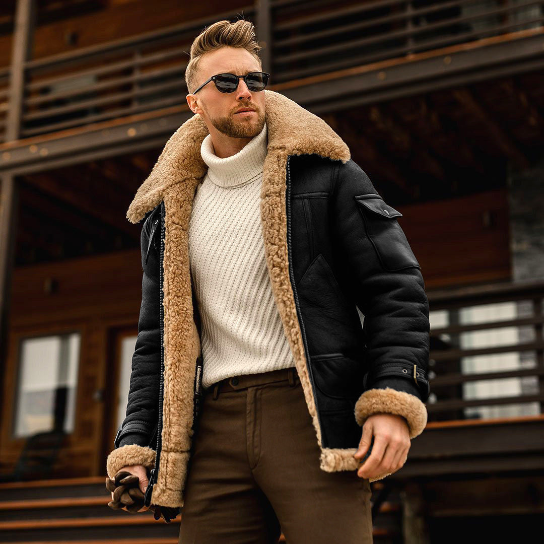 Winter Men Fleece Warm Jacket