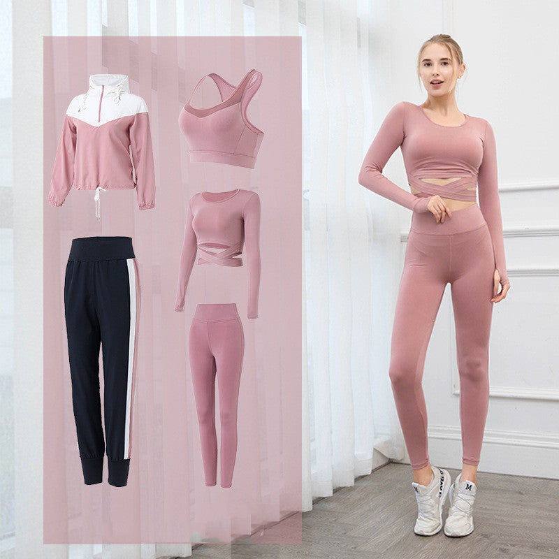 5 Pieces Yoga Suit Women