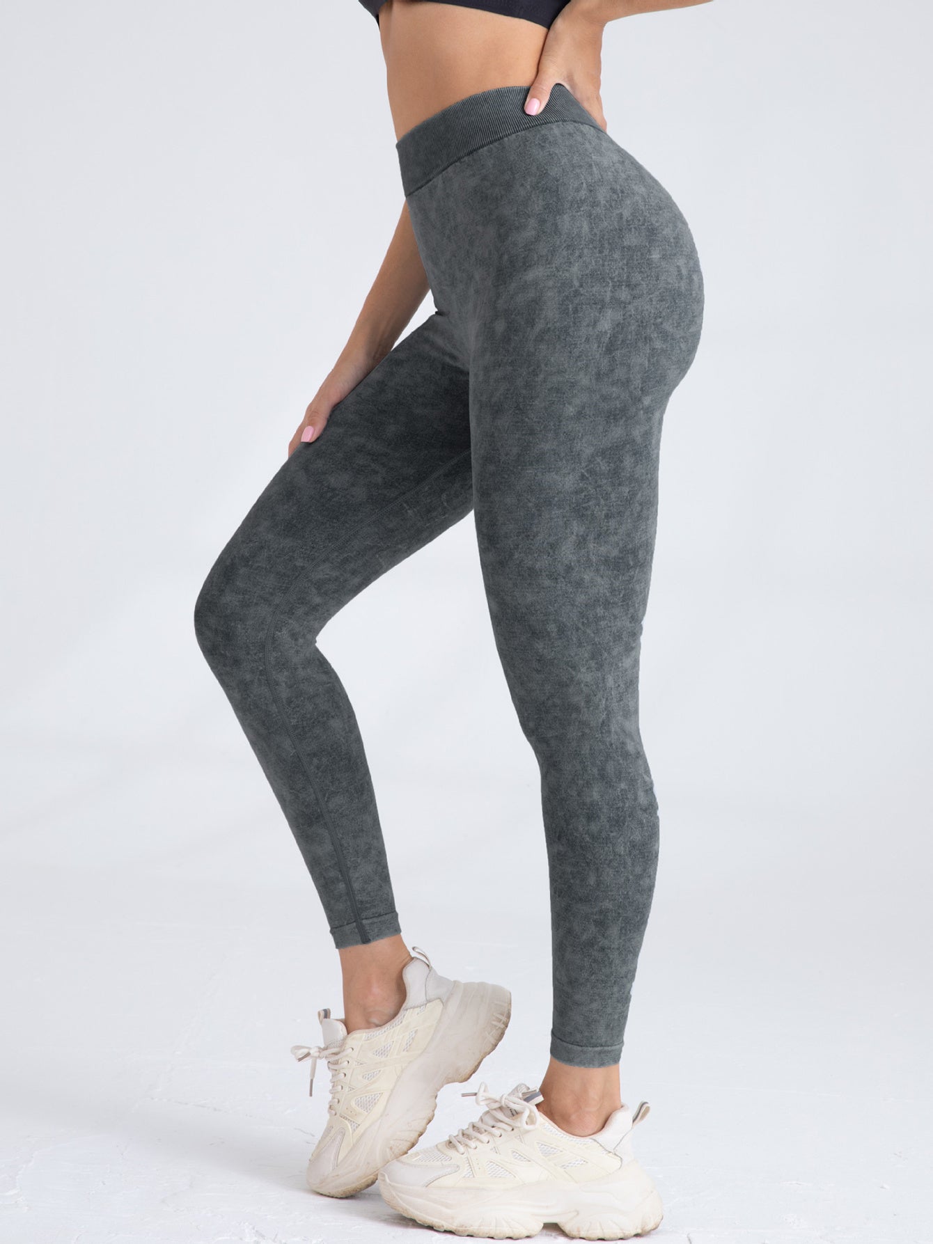 3 Pack V-Back Scrunch Butt Workout Seamless High Waist Leggings