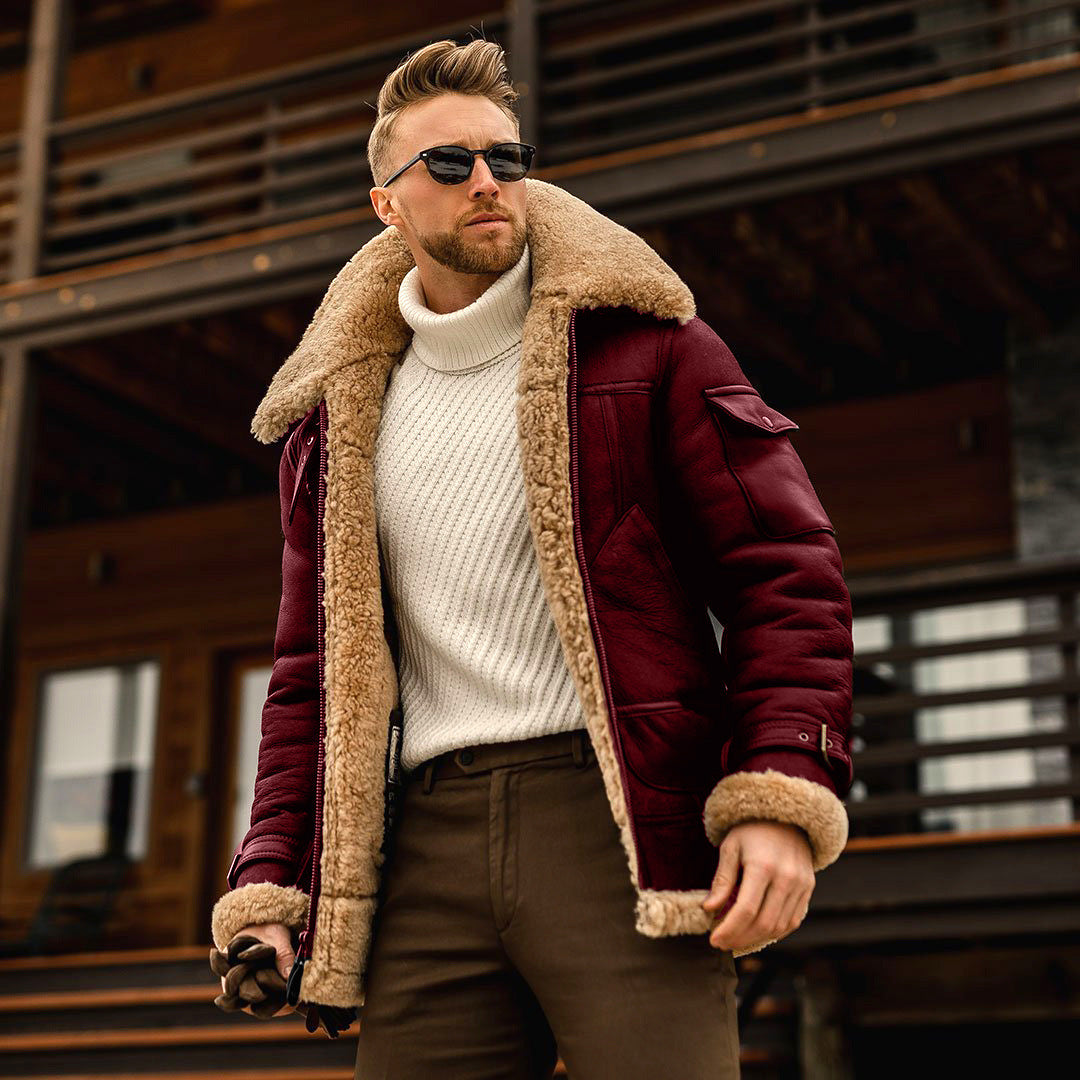 Winter Men Fleece Warm Jacket