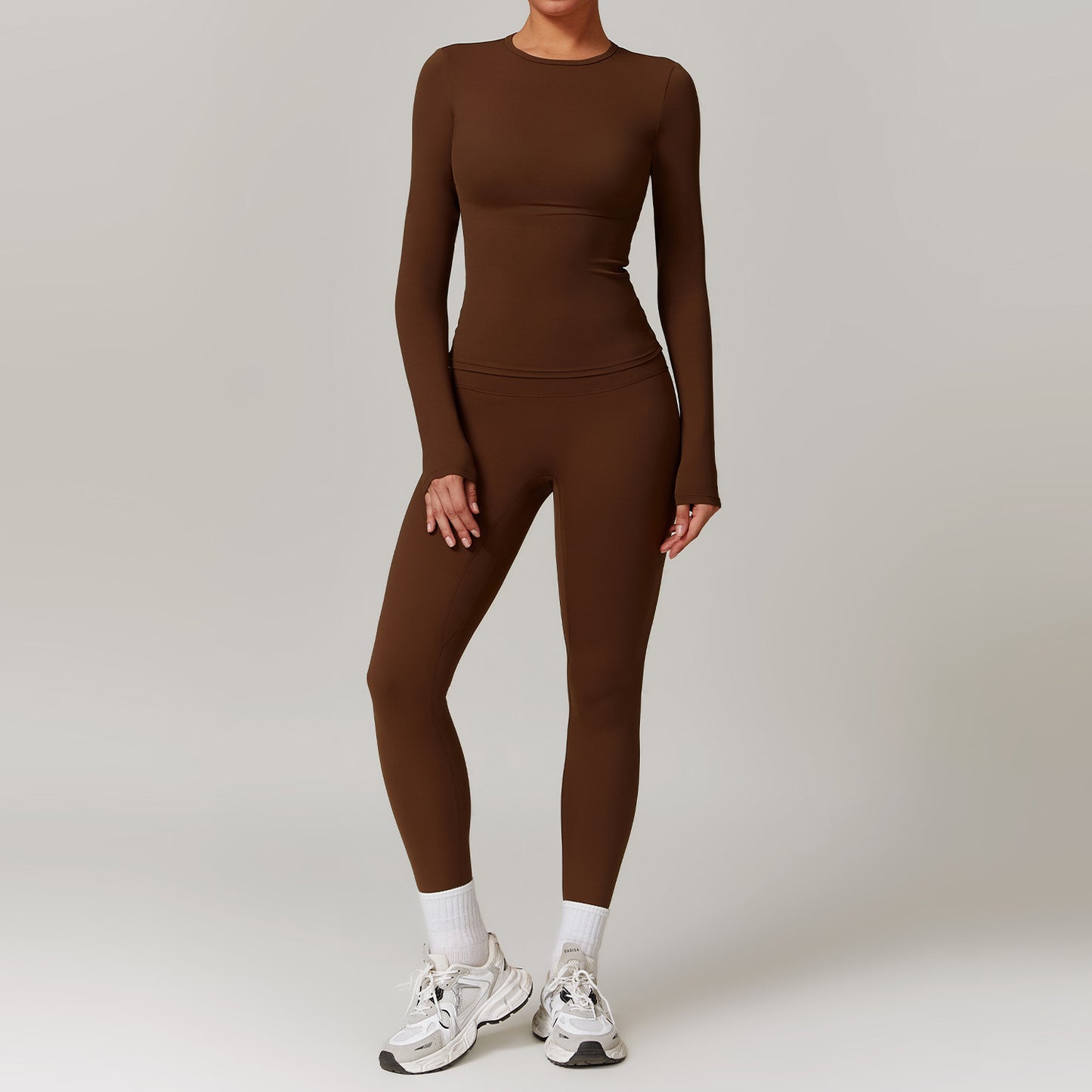 Tight-fitting Brushed Quick-drying Fitness Long Sleeve Tracksuits
