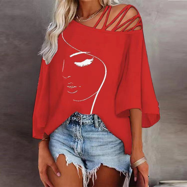 Fashion Stitching Loose Casual Top For Women