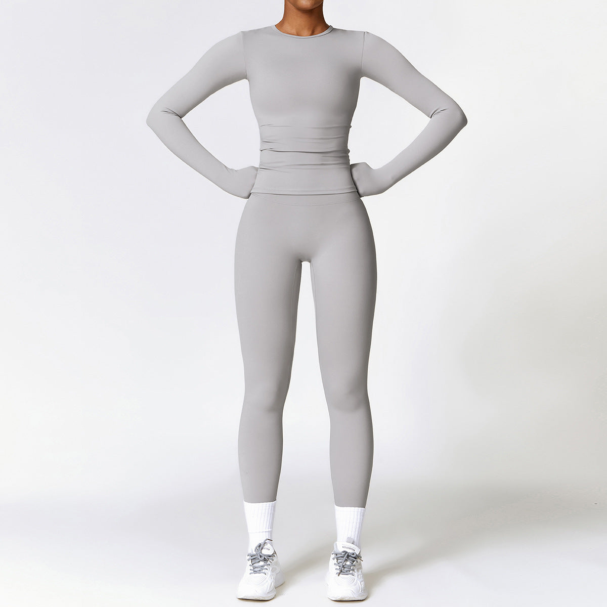 Tight-fitting Brushed Quick-drying Fitness Long Sleeve Tracksuits