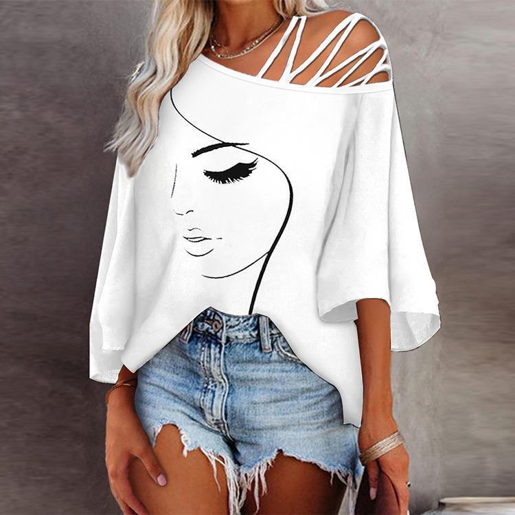 Fashion Stitching Loose Casual Top For Women