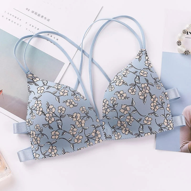 Women Comfort Push Up Floral Bras