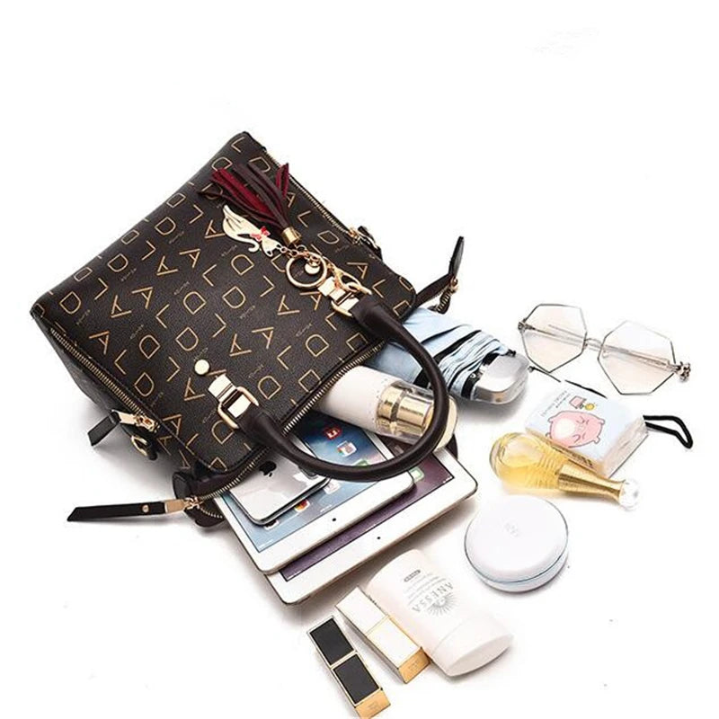 Fashion English Letter Top-handle Women Handbag
