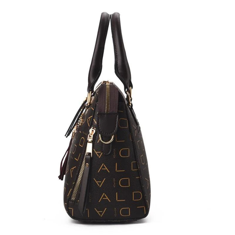 Fashion English Letter Top-handle Women Handbag