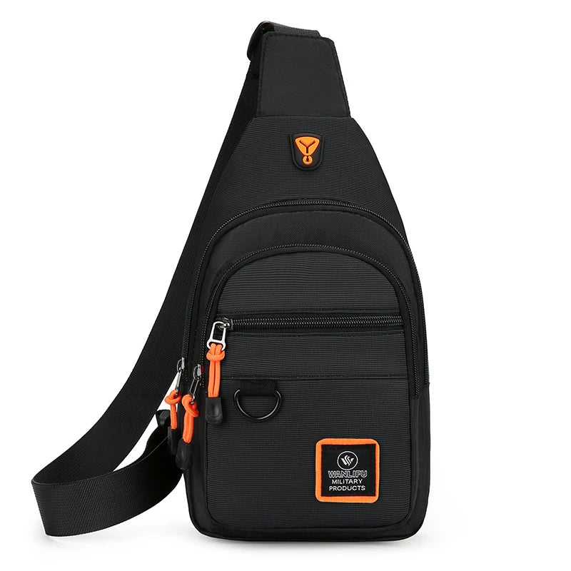 Casual Men Chest Bag Nylon Small Shoulder Bag