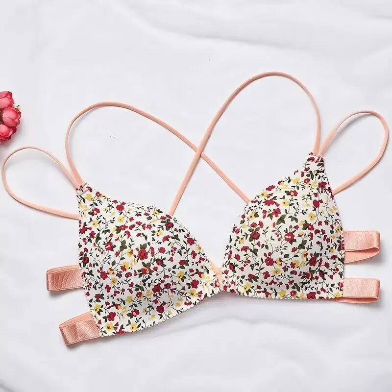 Women Comfort Push Up Floral Bras