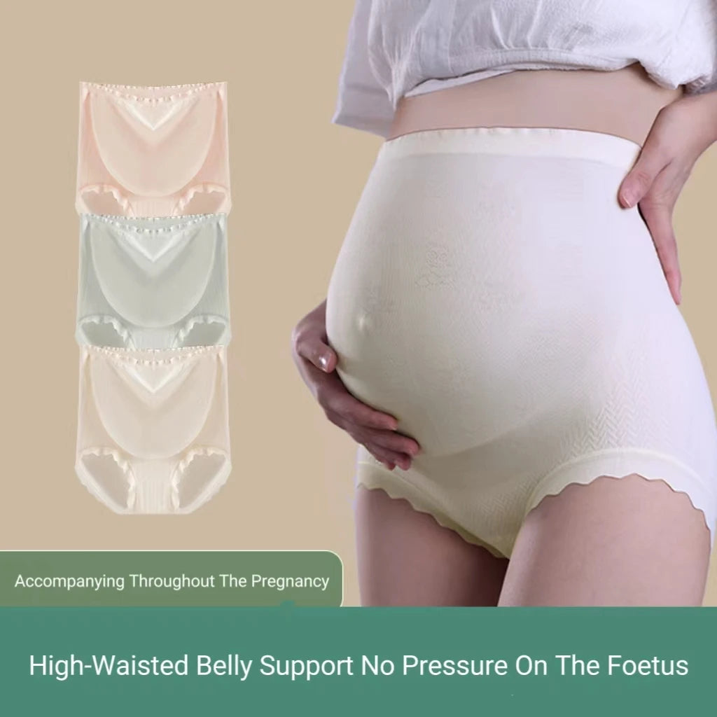 special Panties Non-Marking Cotton Breathable High-Waisted Shorts Maternity Panties