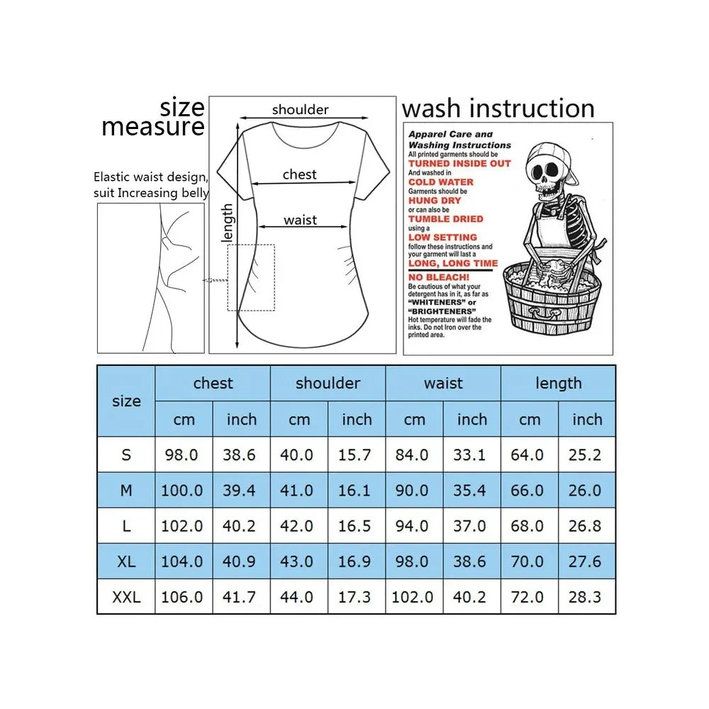 Future Mom 2025 Loading Print Pregnant Women's Tees Shirt
