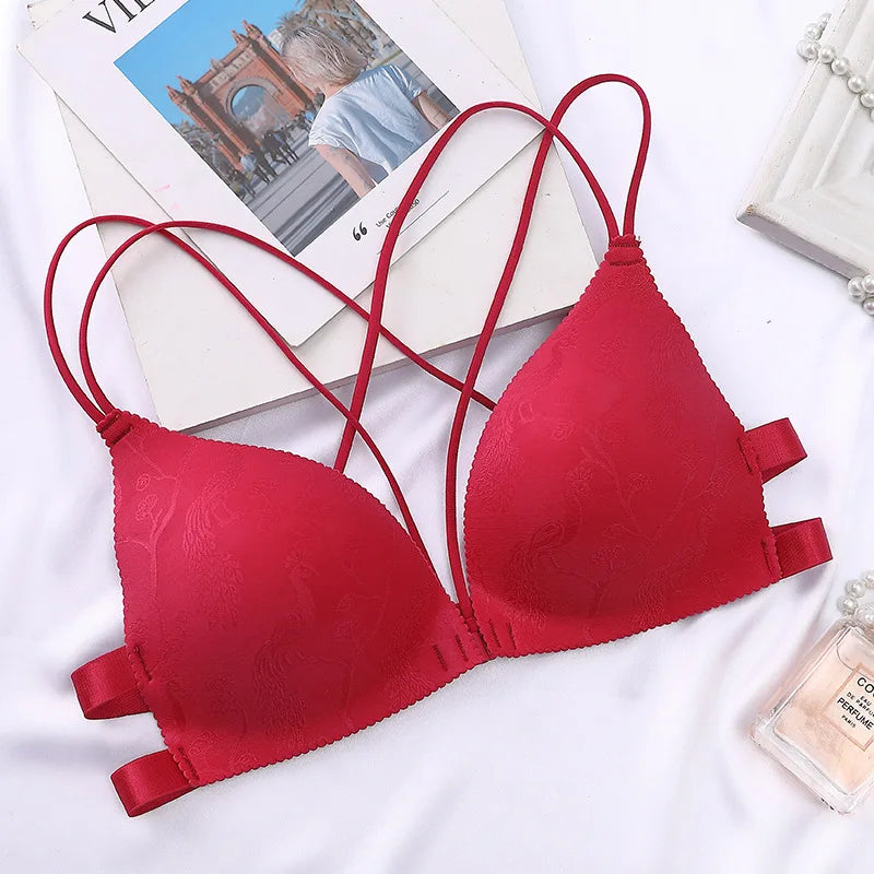 Women Comfort Push Up Floral Bras