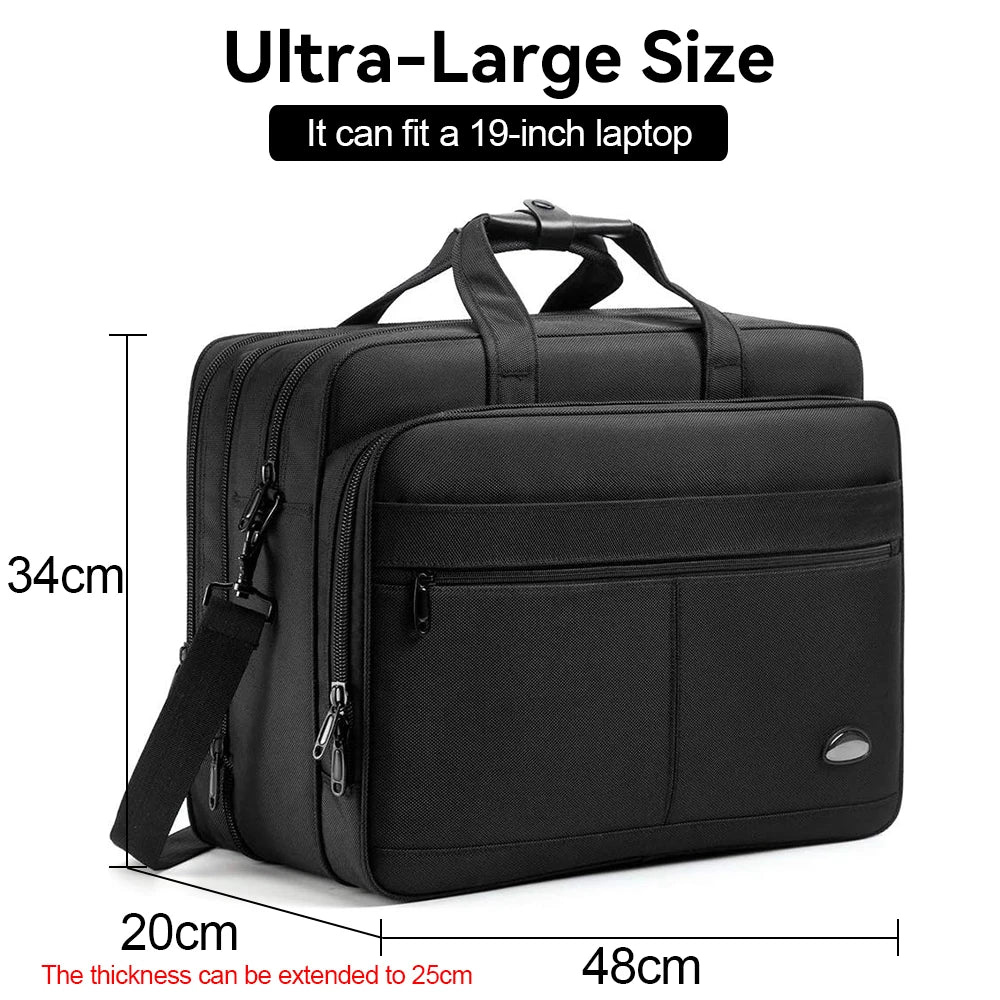 Large Capacity Briefcase Bag Men Business Bag 15.6 inch 17 inch 19 inches Laptop Bag