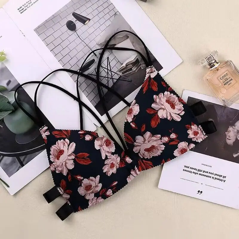 Women Comfort Push Up Floral Bras