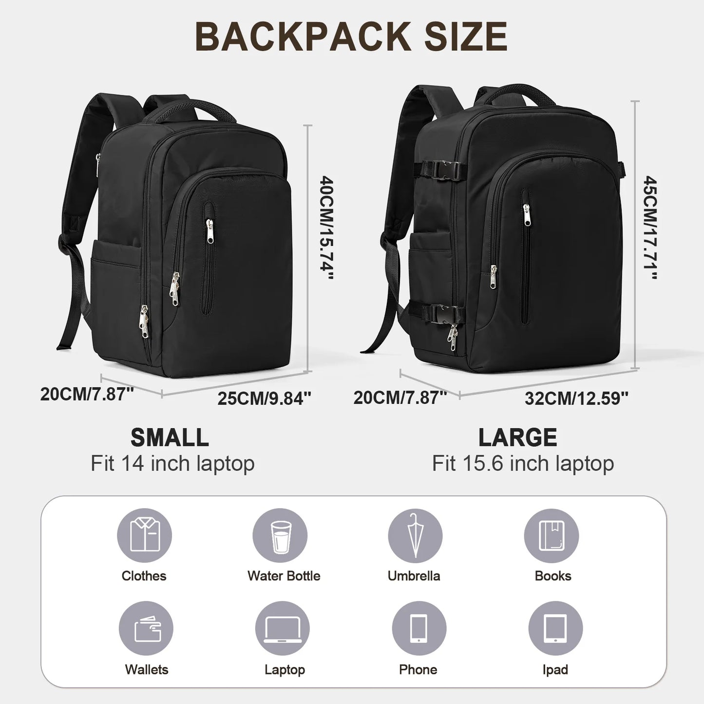 Laptop Bag Travel Backpack Large Capacity