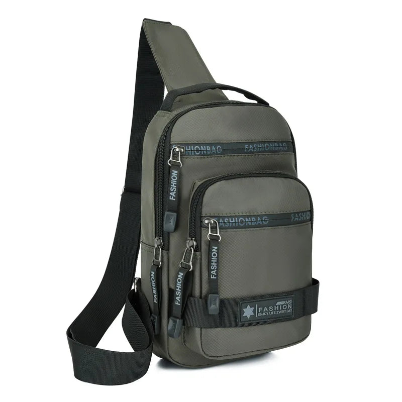 Chest Bag Large Capacity Shoulder Lightweight Nylon Crossbody Bag