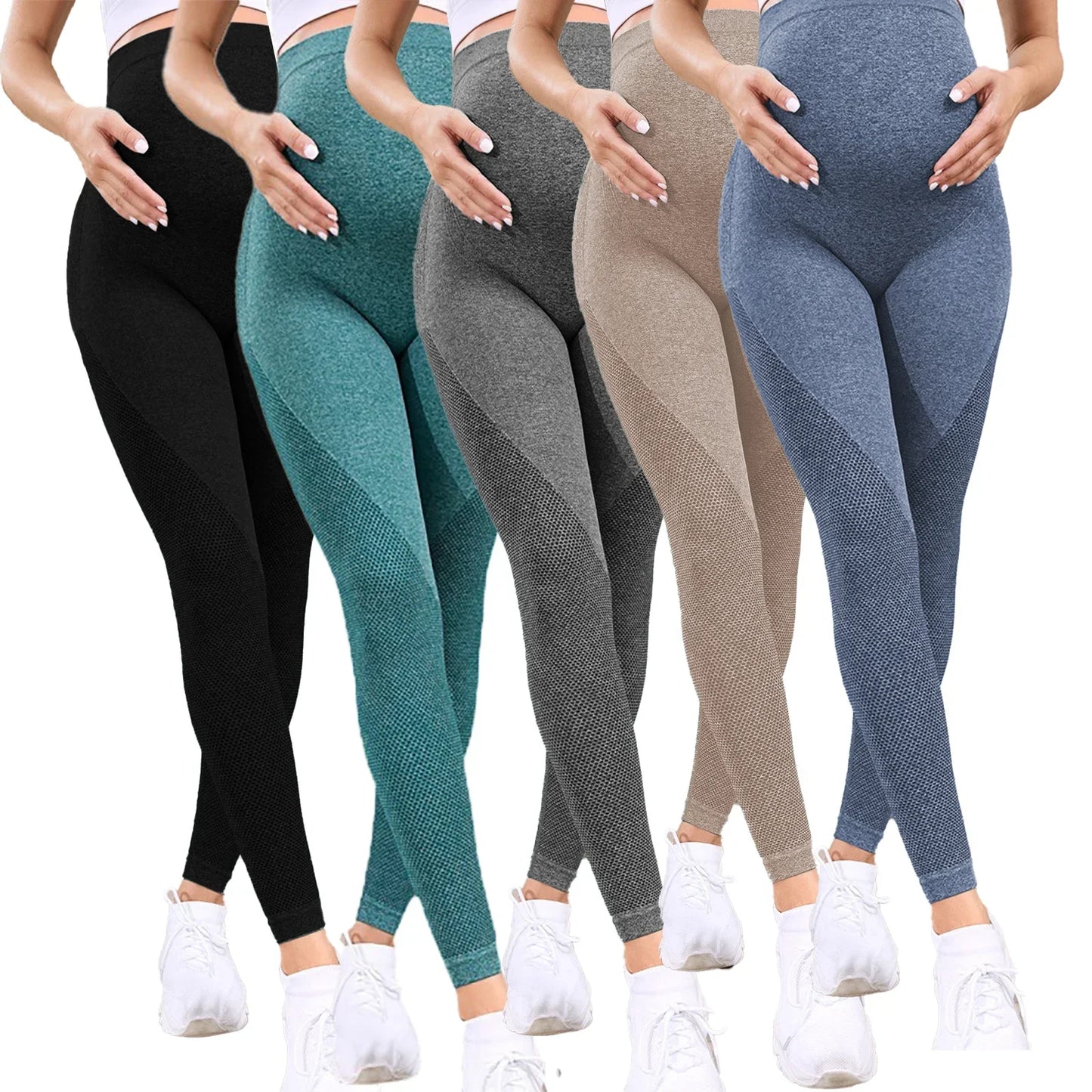 Women's Maternity Over The Belly Full Length Pregnancy Legging