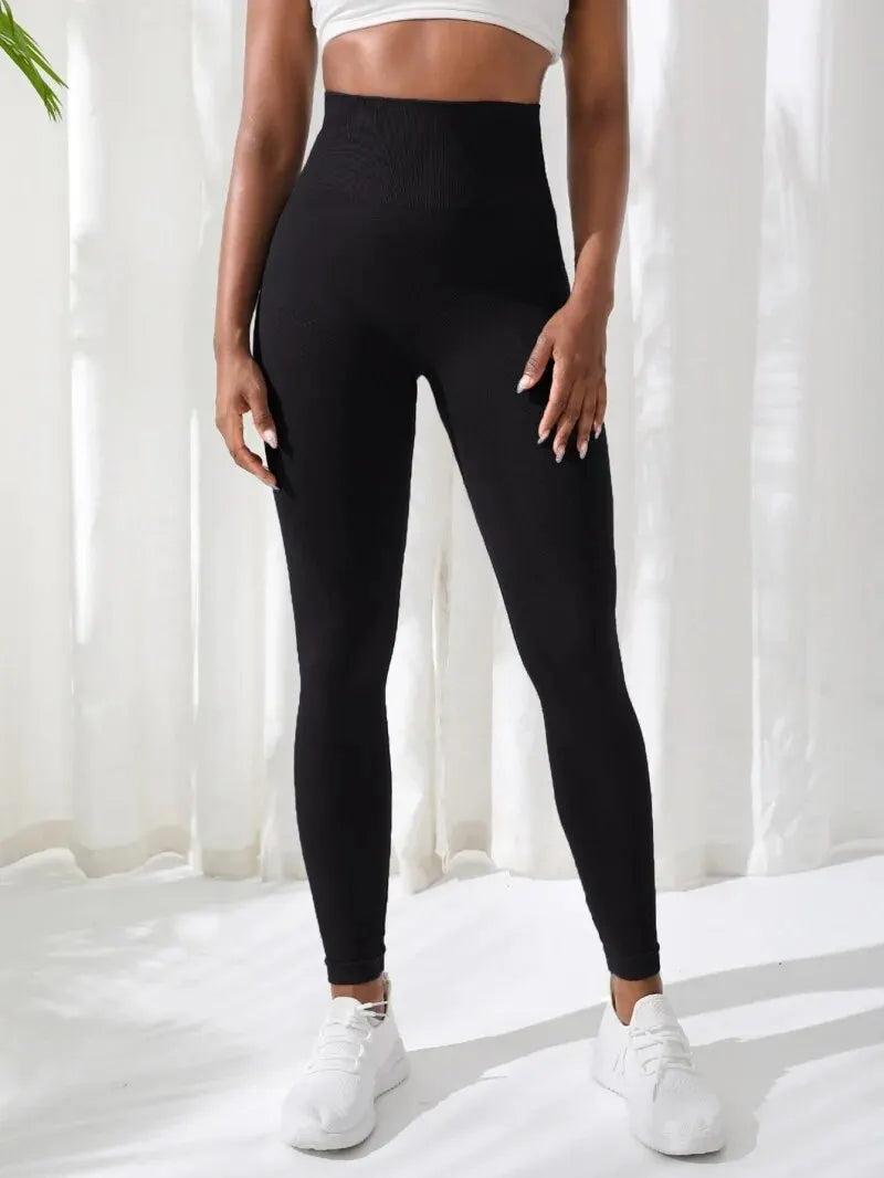 Women Seamless Stretchy High Waist Athletic Fitness Leggings