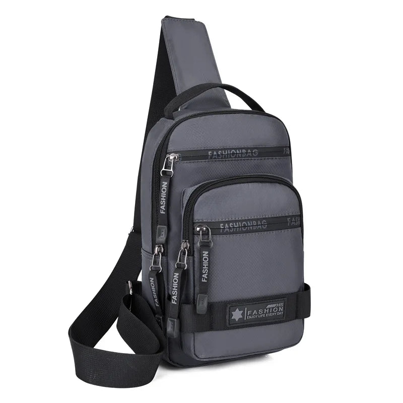 Chest Bag Large Capacity Shoulder Lightweight Nylon Crossbody Bag