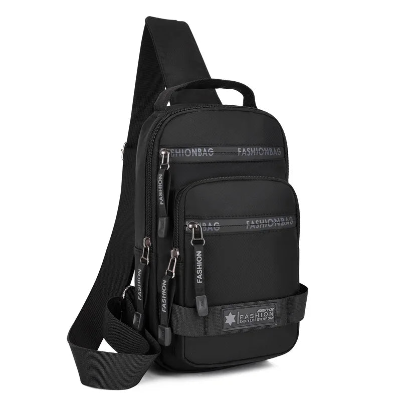 Chest Bag Large Capacity Shoulder Lightweight Nylon Crossbody Bag