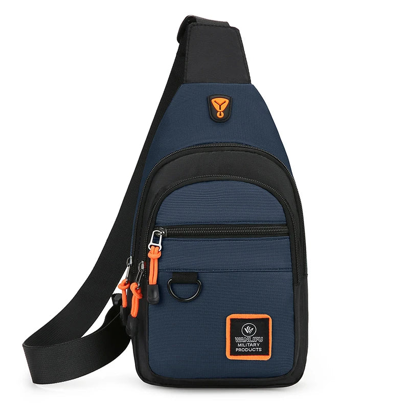 Casual Men Chest Bag Nylon Small Shoulder Bag