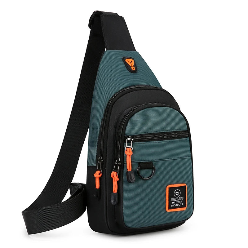 Casual Men Chest Bag Nylon Small Shoulder Bag