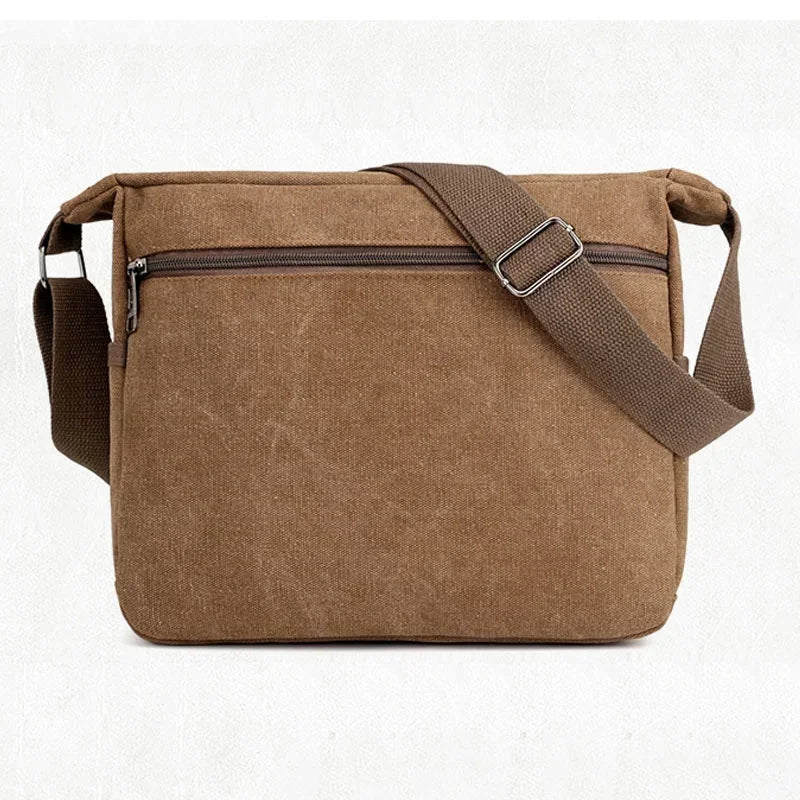 Men Canvas Crossbody Shoulder Casual Multi Function Portable Bag