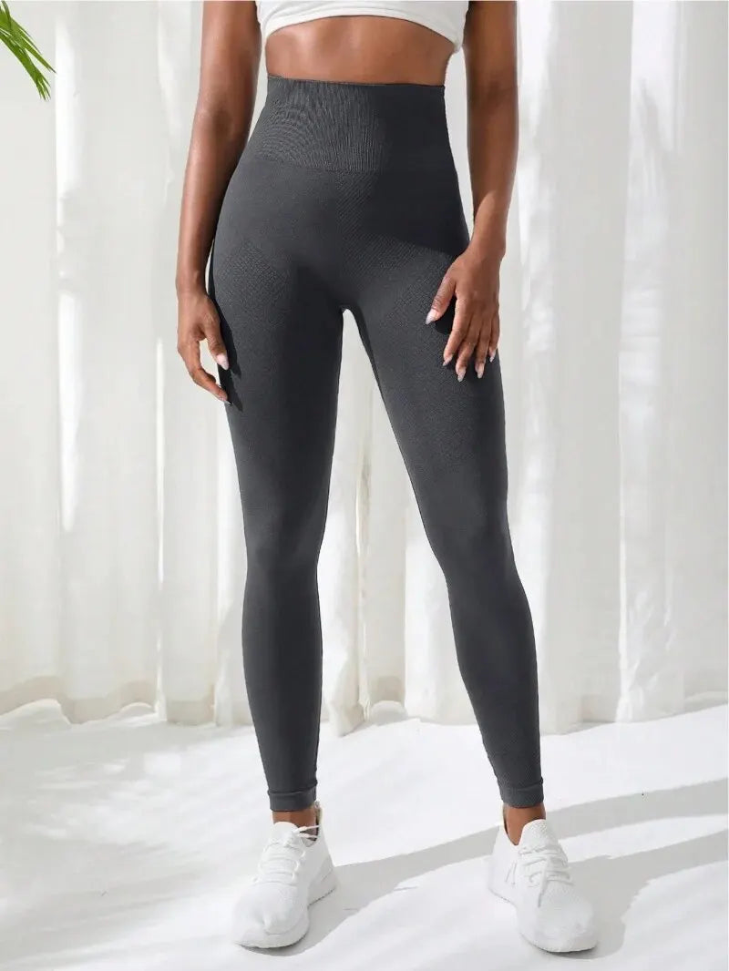 Women Seamless Stretchy High Waist Athletic Fitness Leggings