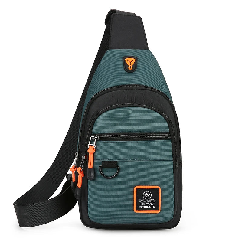 Casual Men Chest Bag Nylon Small Shoulder Bag