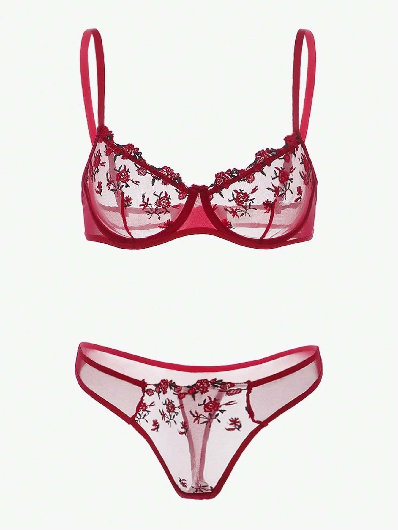 Women Floral Embroidory Set