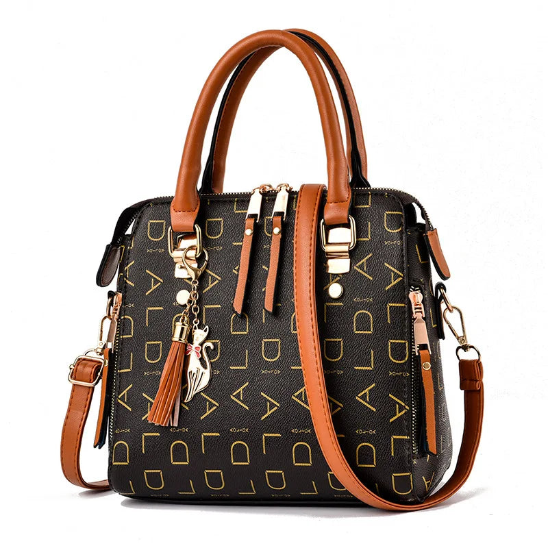 Fashion English Letter Top-handle Women Handbag