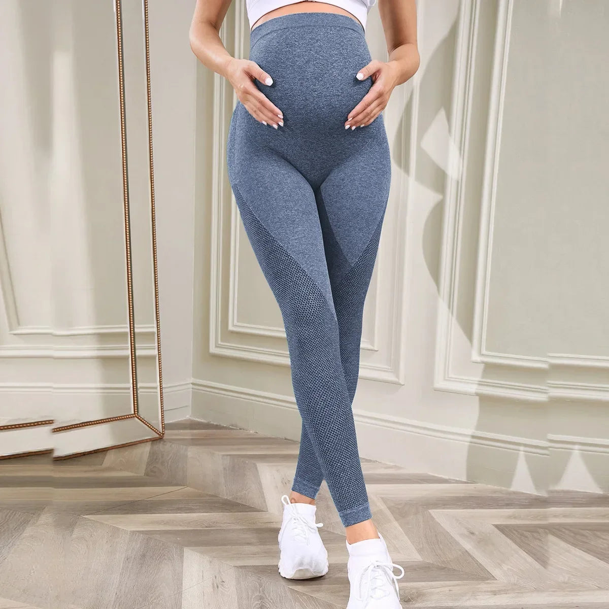 Women's Maternity Over The Belly Full Length Pregnancy Legging