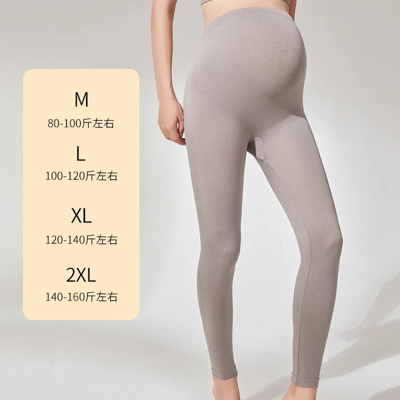 Elastic High Waist Maternity Legging