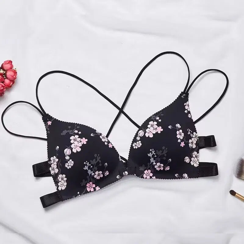 Women Comfort Push Up Floral Bras
