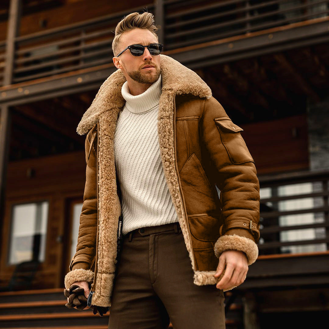 Winter Men Fleece Warm Jacket