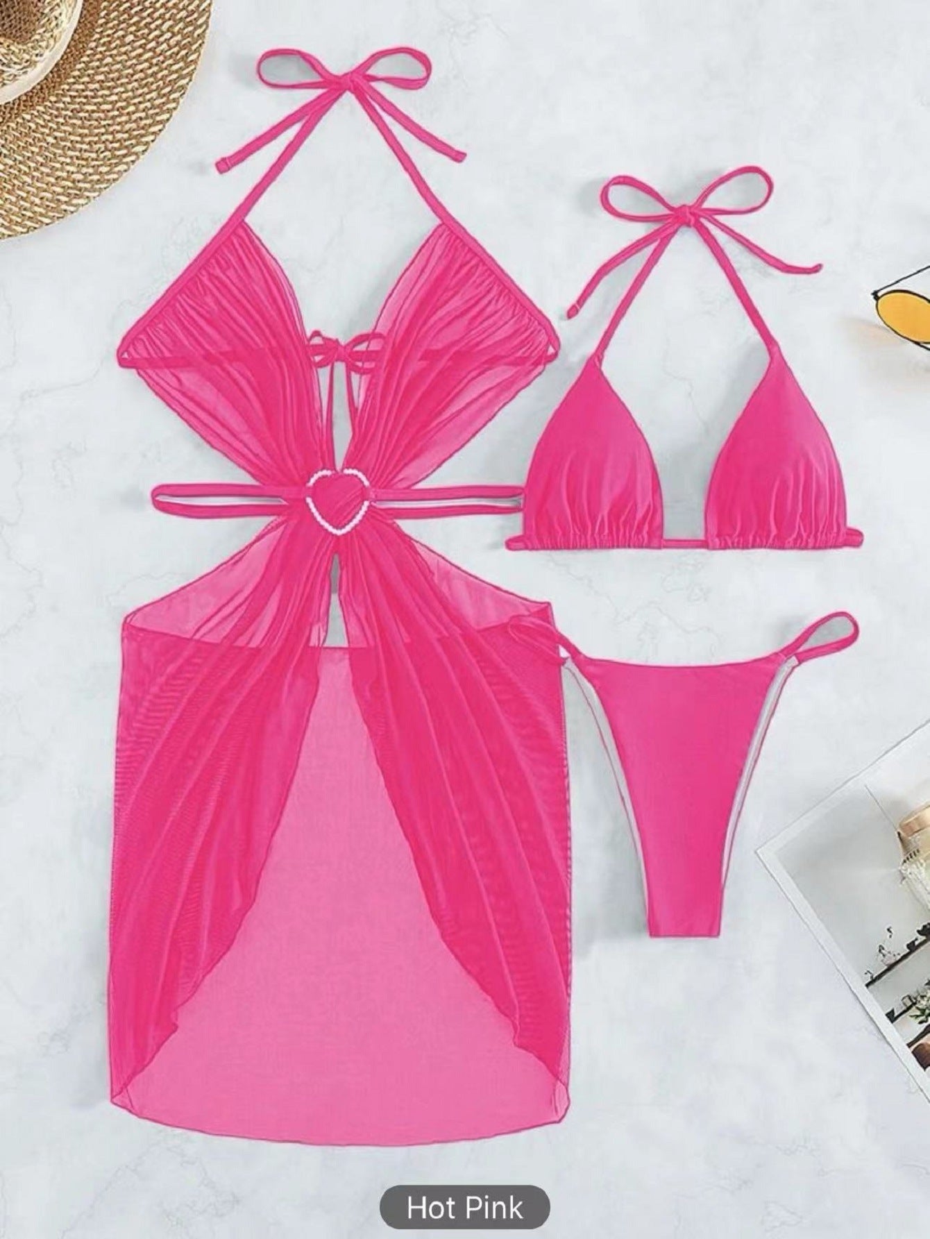 3pcs Halter Neck Bikini