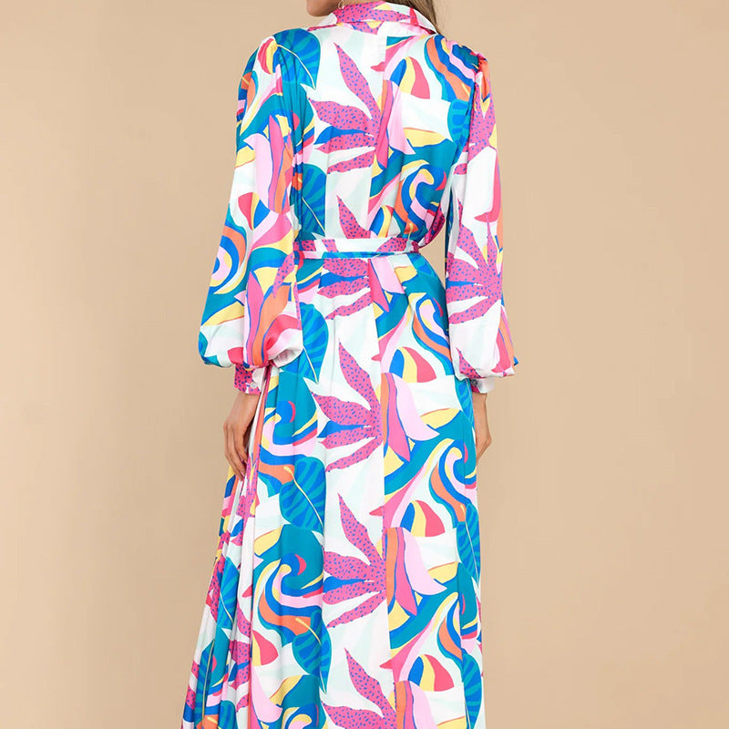 New Printed Long-sleeved Dresses