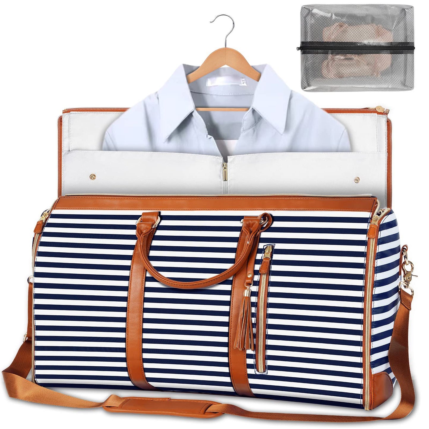 Large Capacity Travel Duffle Bag Women's Handbag Folding Suit Bag